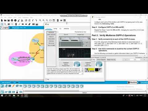 9.2.2.7 Packet Tracer - Configuring Multiarea OSPFv3