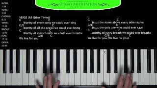 Build My Life (Passion/Pat Barrett) - How to Play on the Piano
