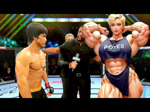 PS5 | Bruce Lee vs. Tall Muscular Athlete (EA Sports UFC 4)