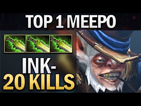 TOP 1 MEEPO WITH 20 KILLS - CRAZY GAME BY INK - DOTA 2 GAMEPLAY