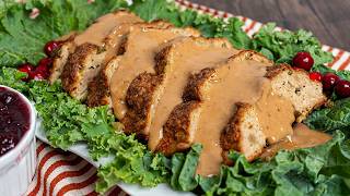 Thanksgiving Meatloaf with Gravy | All the Holiday Flavors in One Easy Dish!