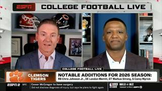 ESPN College Football Live | Clemson adds 5 new walk-on transfers to roster, Miami defensive BEST