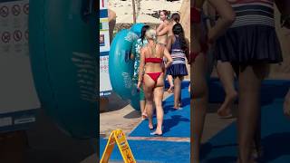 ☀️Water slide Water Park Fun Aqua Park -Beautiful Day? #aquapark #waterworld #waterslide