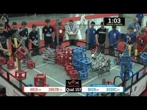 2015 VRC Sci Q157 - 4915 3987B vs 9029 2030C - 58 to 63 - VEX Worlds 2015 - Science Division