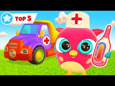 HopHop die Eule. Kompilation aus TOP-5 Cartoons. Für Kleinkinder