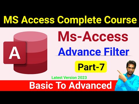 MS Access Day 7 | Filter | Advance Filter