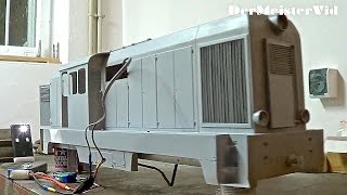 preview picture of video 'Mechanical Diesel Sound Module Quick Test / 1:14 Scale Diesellokomotive L45H als Lxd2 PKP'