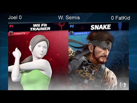 CWA Wifi Weekly 33 - Fatkid (Wii Fit Trainer) vs Joel Joestar (Snake) Winners Semifinals