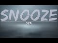 SZA - Snooze (Clean) (Lyrics) - Full Audio, 4k Video
