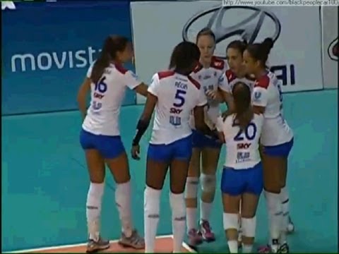 Sul-Americano de Volei Feminino 2013 - Unilever Sky 3 x 0 Universidad Metropolitana Asunción (PAR)