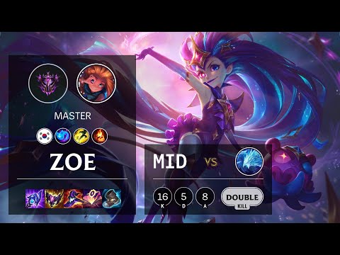 Zoe Mid vs Anivia - KR Master Patch 11.24b
