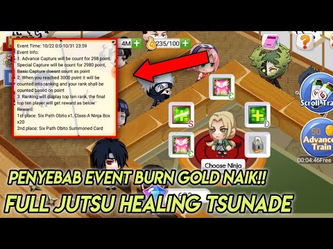 EXPERIMENT TSUNADE FULL JUTSU HEALING,RATE GACHA TURUN SAMPAI TANGGAL INI - NINJA HEROES NEW ERA