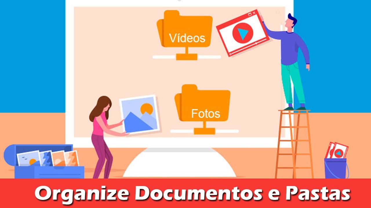 Como Salvar documentos corretamente – Organize em pastas e faça Backup no Pendrive.