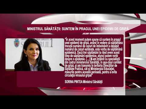 DECLARATIA ZILEI 18 Ianuarie : Sorina Pintea: Suntem în pragul unei epidemii de gripă
