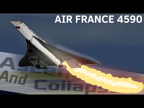 Air France Flight 4590 crash animation Ascent And Collapse