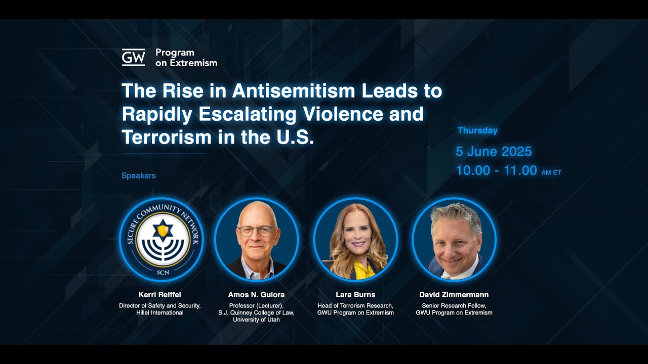 The Rise in Antisemitism Leads to Rapidly Escalating Violence and Terrorism in the U.S.