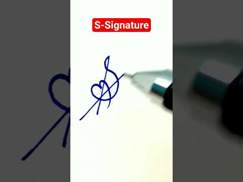S Signature Tutorial ❤️ Signature Style Of S | How to make Signature #signature #shorts #design