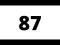 87 Second Countdown Timer White Screen With Sound Effect