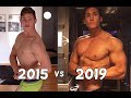 FLEXING/POSING IN 2015 VS 2019 | 18-22Yo | 4 Years Of Working Out Body Transformation