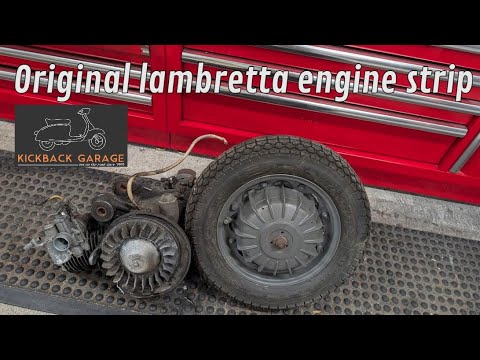 #lambretta engine strip #kickbackgarage