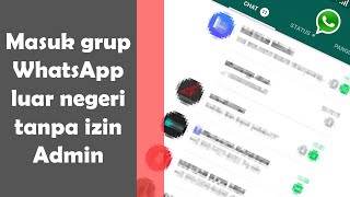 Cara masuk grup whatsapp Luar negeri