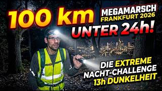 100 km beim Megamarsch Frankfurt 2026: Herr Wanderwege auf seinem ersten 100er-M