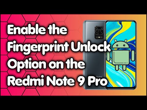 How to Enable the Fingerprint Unlock Option on the Xiaomi Redmi Note 9 Pro Phone