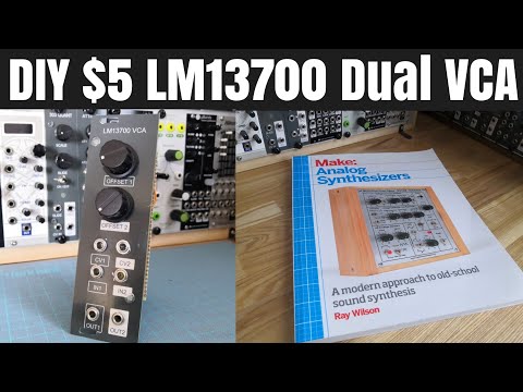 [ $5 ] DIY modular synth Dual VCA LM13700 based , refer "Make : Analog Synthesizers"