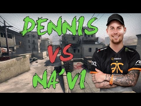 CSGO: POV fnatic dennis vs Natus Vincere (29/7) dust2 @ SL i-League StarSeries XIV Finals