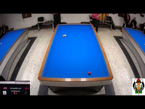 LLIGA CATALANA 3 BANDES 2a DIVISIO GRUP B- C.B. VIC "B"  vs S.E.CASAL CERVERA- CARALT vs CAMPAÑA