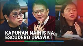Annoyed Kapunan blames defense lawyer; Escudero steps in | ABS-CBN News