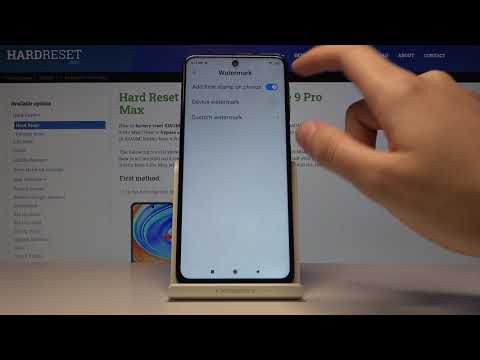 XIAOMI Redmi Note 9 Pro – Choose Camera Features & Activate Camera Watermark Option
