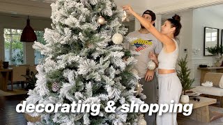 decorating for christmas and shopping | vlogmas 2023