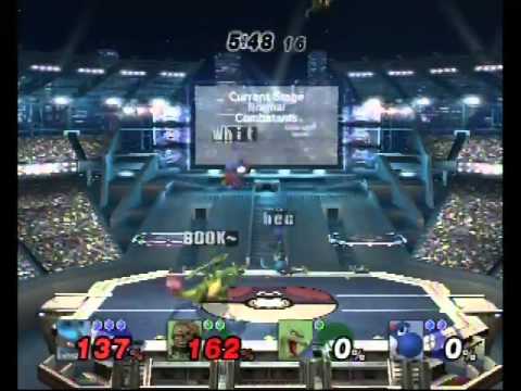 Bec (Lucario) and Whit (Yoshi) vs Book (Ganon) and Hiya! (Charizard)
