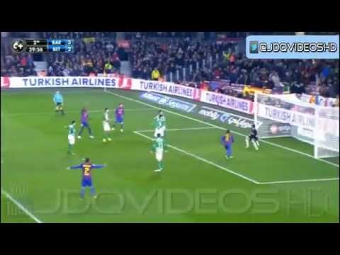 FC Barcelona vs Real Betis 4-2 enero del 2012