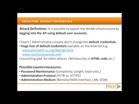 BackTrack 5 Wireless Penetration Testing Tutorial Exploiting Default Credentials | packtpub com