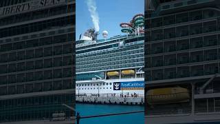 Liberty of the seas and Norwegian getaway docked in Bermuda  on a beautiful sunny day #cruiseship