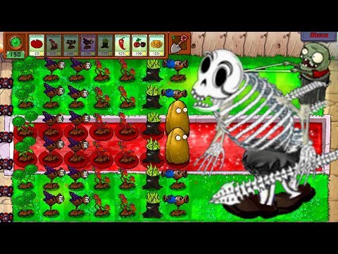 Team Pea vs Gargantuar Fight! Mod Halloween in Plants Vs Zombies Gameplay