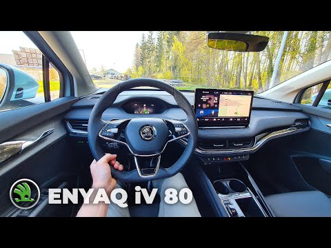 New Skoda Enyaq iV 80 2021 Test Drive Review POV