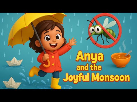 🌧️ Anya and the Joyful Monsoon 🌈