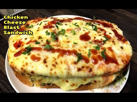 Chicken Cheese Blast Sandwich /Street Food/ Triple Layer Cheese Sandwich By Yasmin’s Cooking Video