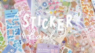 .｡*ﾟ Huge Shopee Sticker Haul - Indonesia (click CC for Eng Sub)