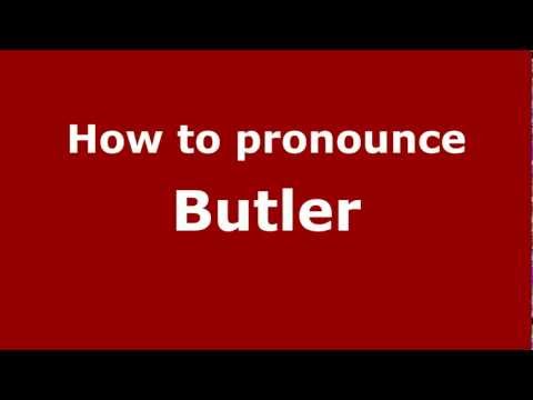 How to pronounce Butler