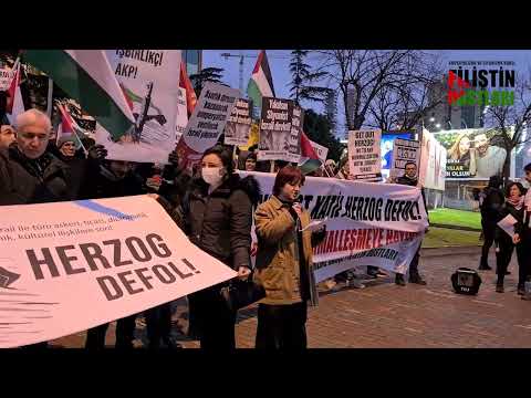 Emperyalizme ve Siyonizme karşı Filistin Dostları: İsrail'le normalleşmeye hayır! #DefolHerzog