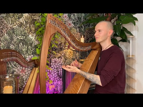 Enchanted Celtic Harp Music - Natural Sleep Aid - Peaceful Meditation - Stress Release Sound Healing