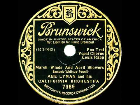1935 Abe Lyman - March Winds And April Showers (Louis Rapp, vocal)