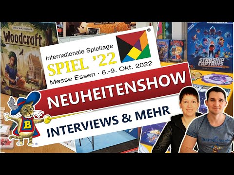 SPIEL 22 Neuheiten Show Interviews zur Brettspiel Messe in Essen SPIEL 2022 Neuheitenshow Woodcraft