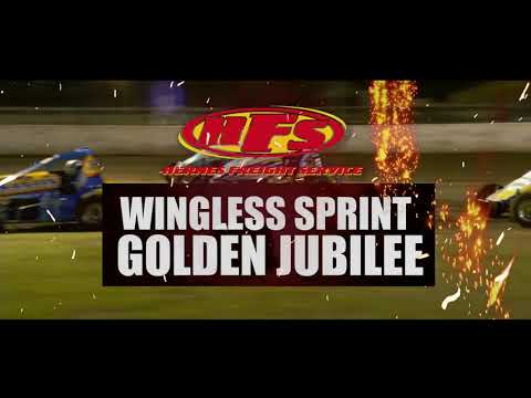 Wingless Sprint Golden Jubilee 50 lapper @ Lismore Speedway ...