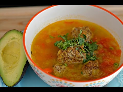 COLOMBIAN MEATBALL & RICE SOUP | How To Make A Meatball Soup | SyS