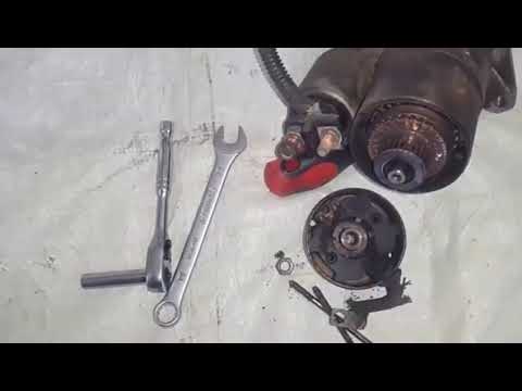 How to Nissan Engine starter motor, Removal/Repair/Reinstalled.